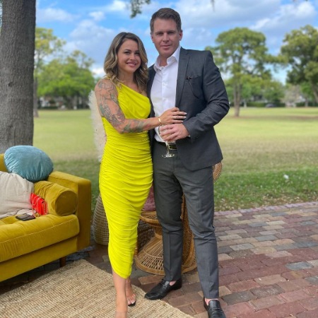 Christmas Abbott with her husband Memphis Garrett.